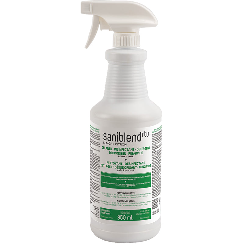 SaniBlend™ Ready-To-Use Disinfectant & Sanitizer, 950 ml, Trigger Bottle (SRTLXWD)