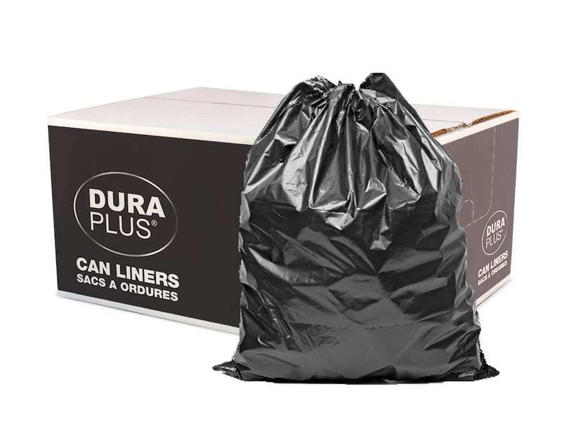 Garbage Bags LLDPE 30" x 38" Black - Strong (200/cs)