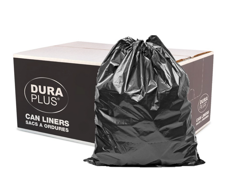 Garbage Bags LLDPE 30" x 38" Black X-Strong (125/cs)