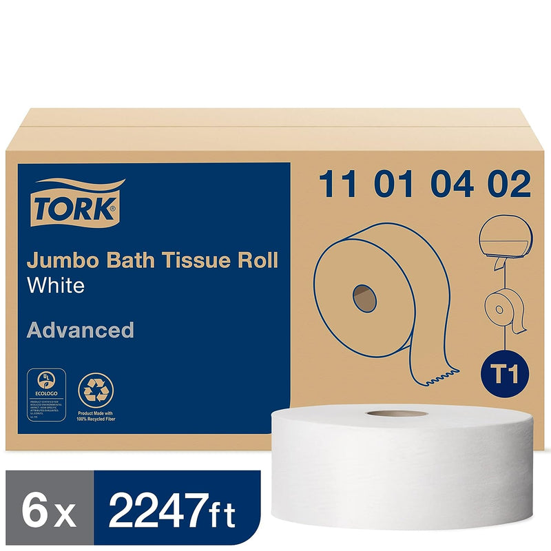 11 01 04 02 Advanced T1 - Jumbo Bathroom Tissue Rolls 2247' (6/cs)