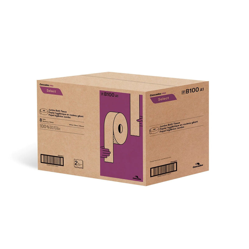 B100 Pro Select™ - Jumbo Toilet Paper 750' (8/cs)