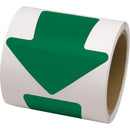 Coloured Floor Marking Decals, Arrow, 4" L x 4" W, Green, Vinyl (VA400G)