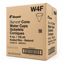 W4F Harvest Paper Cone Water Cups, Compostable, Boxed Sleeve, 4oz, Case of 5,000 (W4F)