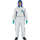 AlphaTec™ 1800 Comfort 3-Piece Coveralls, Blue/White, Microporous/SMS (Multiple Sizes)
