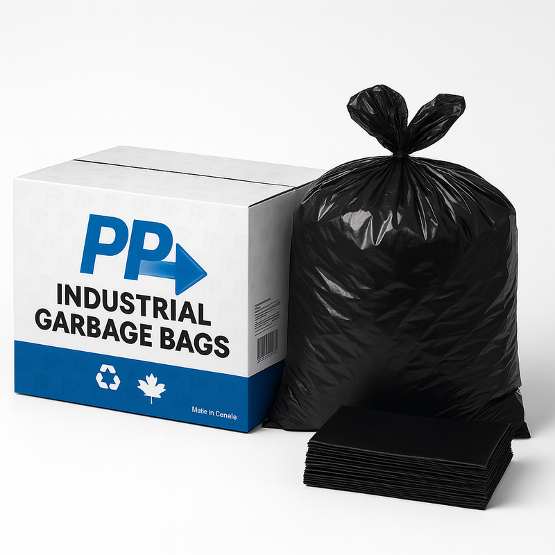 Garbage Bags 18" x 20" – Regular - Black - 500 per case | GB-B-1820R