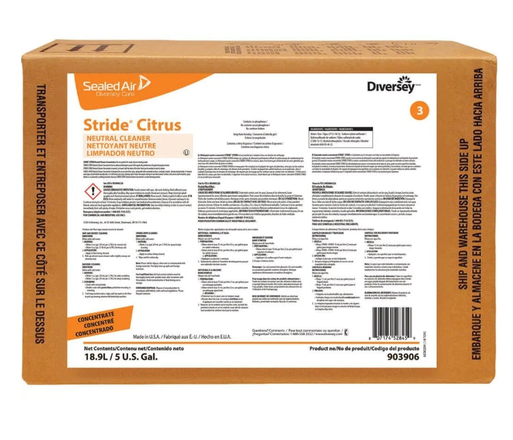 Stride® Citrus Neutral Cleaner – Citrus Fragrance (Variations by Size & Format)