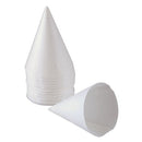 Disposable Cups, Paper, Coned, 4 oz., White - Pack of 200