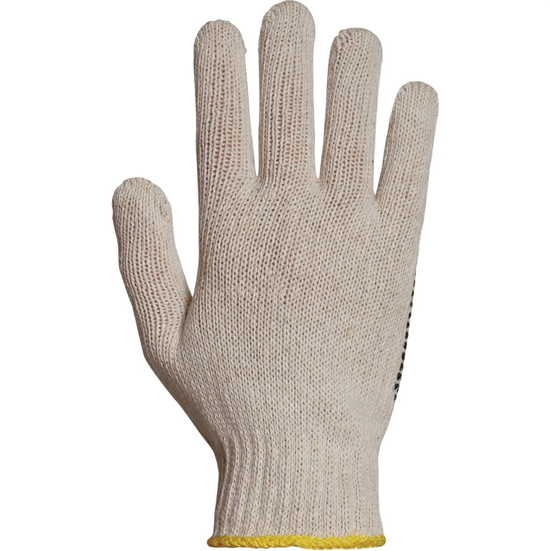 Sure Grip® PVC Dotted Economy Knit Gloves — String Knit - Pack of 12 pairs SQD (2XS-XL)