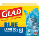 45L Recycling Bags, Regular, 30" W x 33" L, Blue