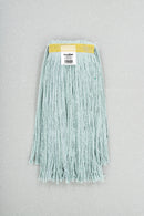 Rayon Wet Mop – Narrow Band – White/Blue - Cut End – 10/CS - 650 g (24oz)