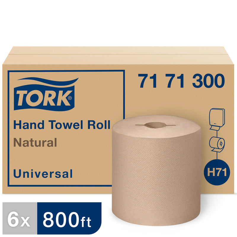 71 71 300 H71 Rouleau d'essuie-mains universel à encoche - Kraft 8" x 800' (6/cs)