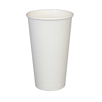 PE Lined White Paper Cup for Hot or Cold Drink 16oz (1000/cs)