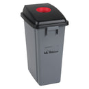 Recycling & Garbage Bin with Classification Lid, Plastic, 16 US gal. (JL264)