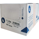 SR Series Food Packaging Bulk Pound Bags, Open Top, 8" x 5", 0.85 mil (SR01.05)