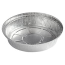 8" Round Foil Take Out Plate, Silver - Case of 500 (8-TO)
