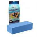 Shinex™ E-Z Food Service Towels, Blue, 12" x 24"  - 50 Pack (10-750B)