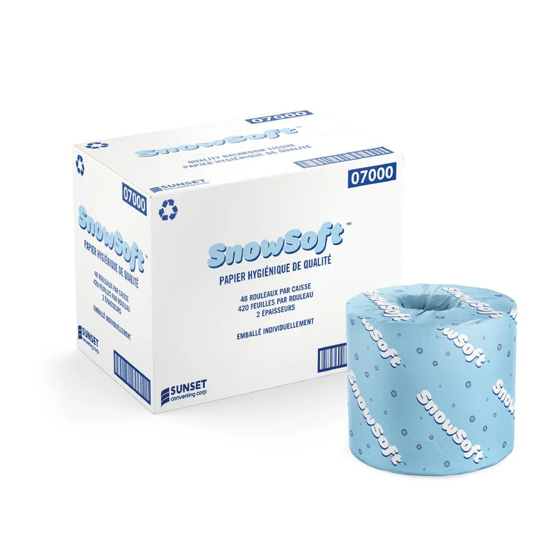 Snow Soft® Premium 2-Ply Bathroom Tissue – 48/Case – 420 Sheets – (7000)