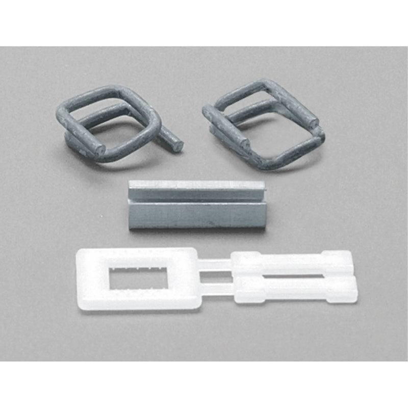 Seals & Buckles for Polypropylene Strapping, Open, 1/2", 2000 per case (4020 X 2 M)