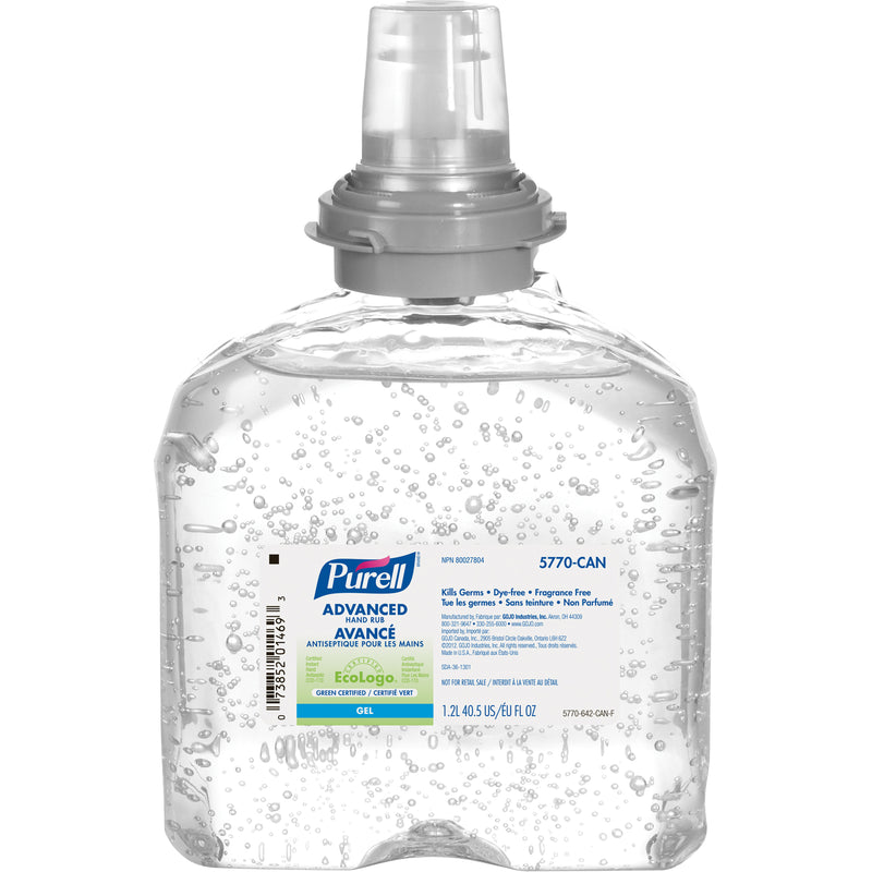 TFX™ - Désinfectant hydratant pour les mains avancé 70 % d'alcool - Sans parfum (1,2 L)