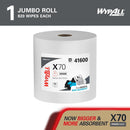 WypAll® X70 Wipers — 870 Sheets, White, Heavy-Duty Industrial Wipes (41600)