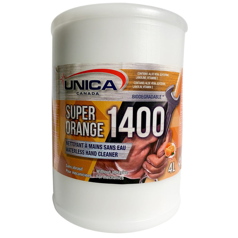 Super Orange 1400 Waterless Hand Cleaner without Pumice (4L)