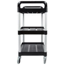 Chariot de service à 3 niveaux 19"x 38"x 34"200 lb Cap.