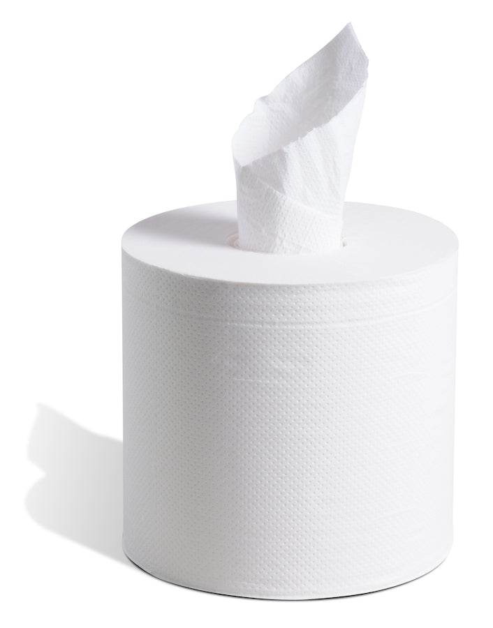 01322 Esteem Metro Centre Pull Hand Towel Rolls - White 2-Ply 600' (6/cs)