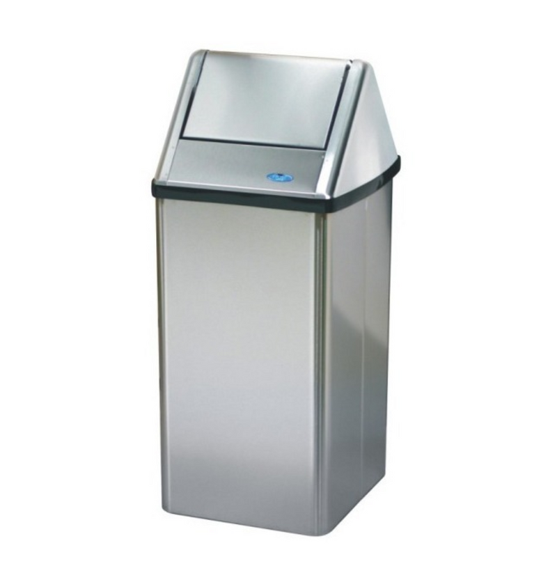 Conteneur à déchets en acier inoxydable 301-NLS 14 gallons (61L)