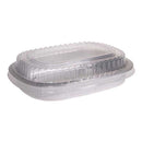 303SWDA Aluminum Container with Clear Dome PET Lid - Large 11.25" x 8.875" x 1.75" (50/cs)