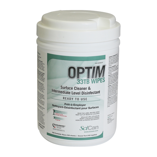 OPTIM 33TB Disinfectant Wipes (160ct)