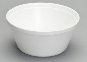 10S Foam Container with Spoonable Bottom 10oz (1000/cs)
