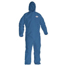Breathable Particle Protection Coveralls w/ Hood Blue (XXL)