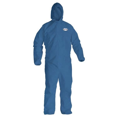 Breathable Particle Protection Coveralls w/ Hood Blue (XXL)