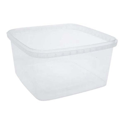 Clear Square Safety Container for Freezing 32oz (250/cs)