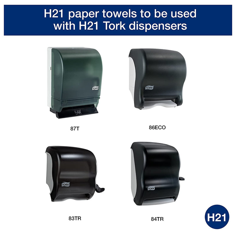 21 42 50 H21 Hand Towel Rolls - White 1-Ply 425' (12/cs)