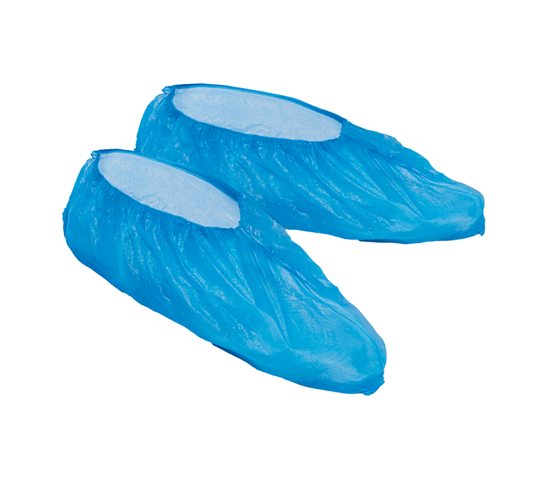 Disposable Polyethylene Shoe Covers (100-Pack)