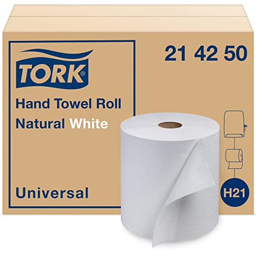 21 42 50 H21 Hand Towel Rolls - White 1-Ply 425' (12/cs)