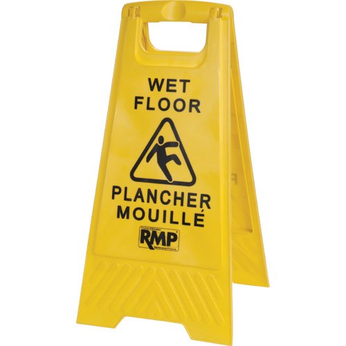 “Caution Wet Floor” Warning Sign 24" - Bilingual
