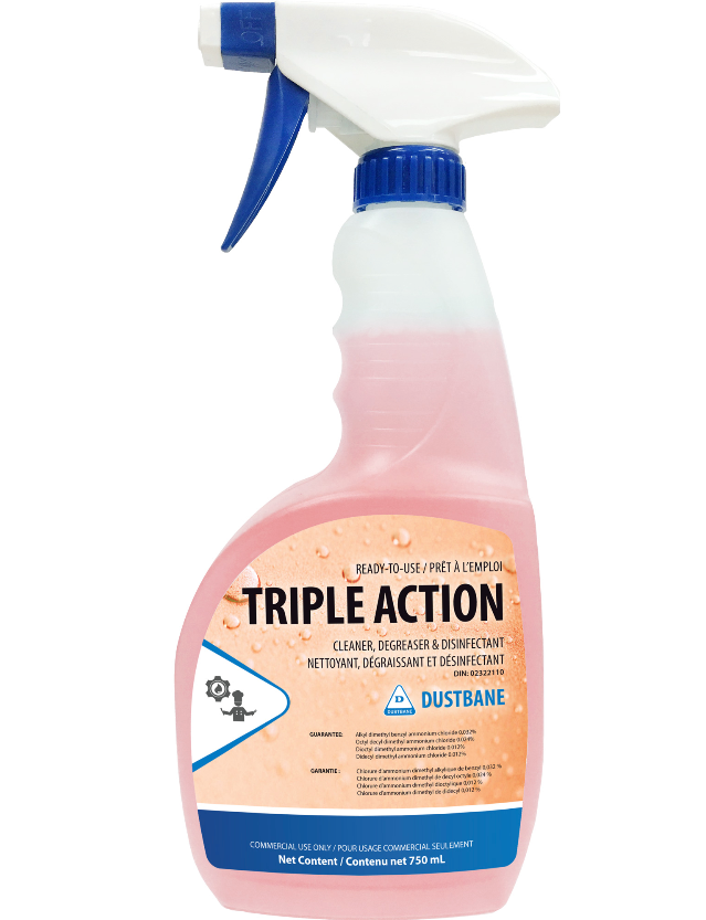 Triple Action - Nettoyant, Dégraissant & Désinfectant (750mL)