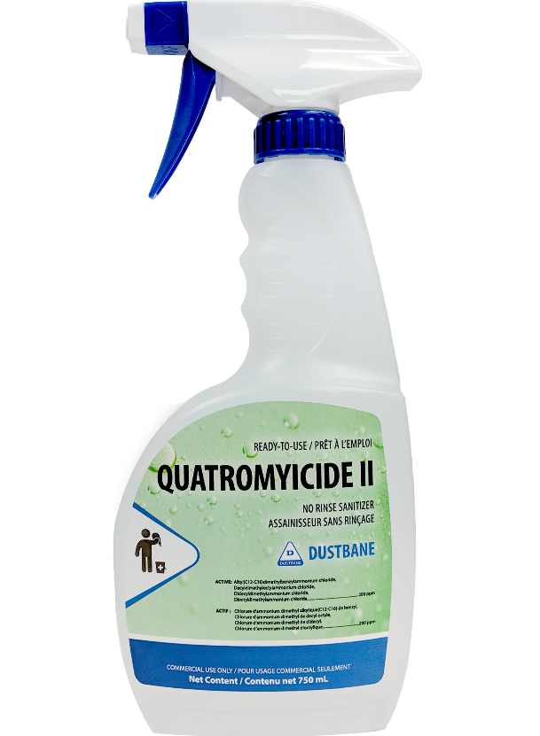 Quatromyicide II - Désinfectant liquide sans rinçage (750 ml)