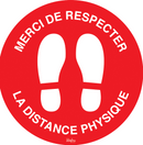 "Physical Distancing" Floor Sign (EN/FR)