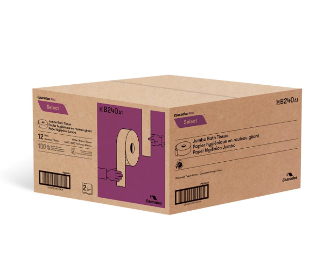 B240 Pro Select™ Green Seal® - Jumbo Toilet Paper 1000' (12/cs)