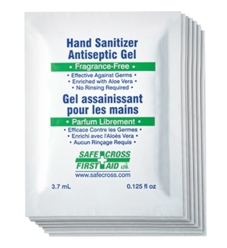 Gel antiseptique désinfectant pour les mains Sani-Hands ® 3,7 ml (100/boîte)