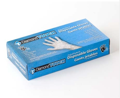 Polyethylene disposable gloves - Small (500/box)