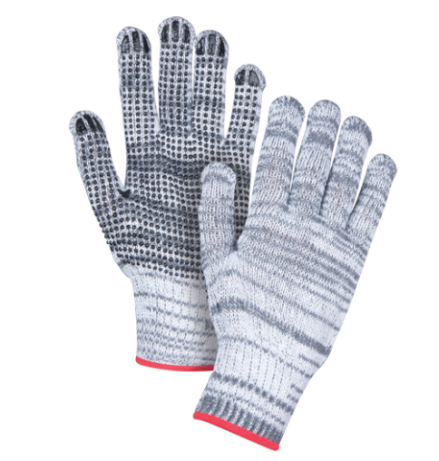 Dotted Poly/Cotton Glove Single Sided 7 Gauge - Small