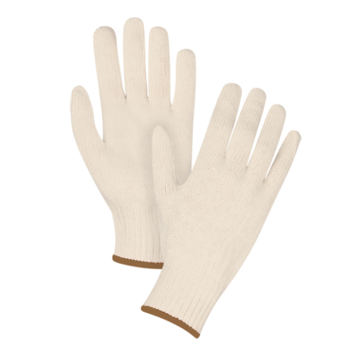 String Knit Poly/Cotton Gloves CFIA Accepted 7 Gauge - Large