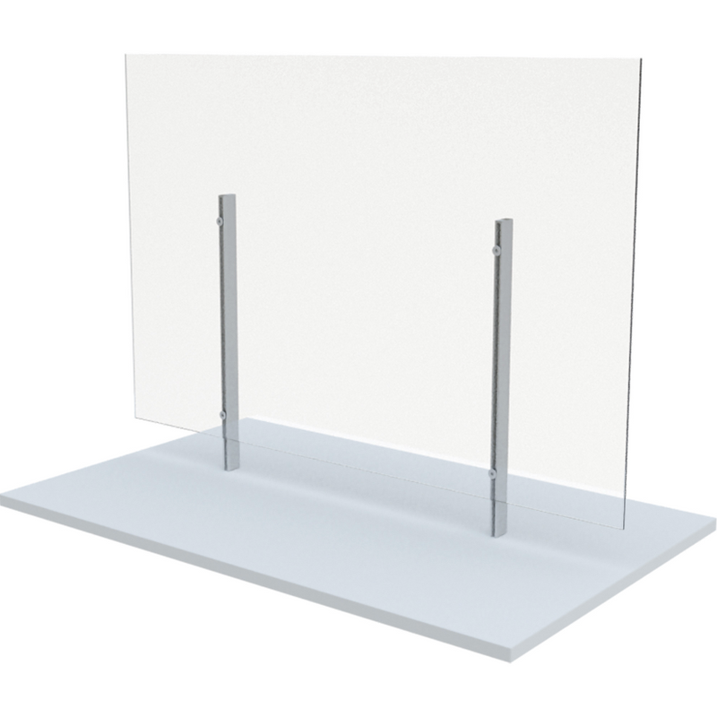 Free Standing Board Mount Sneeze Guard 36" x 36"