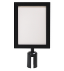 Cadre d'enseigne pour poteau de contrôle des foules 10"x 14"