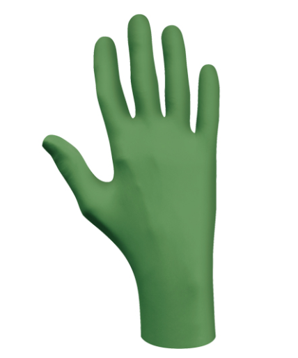 6110PFXL Biodegradable Nitrile Gloves Powder-Free Green 4-MIl - X-Large (100/box)