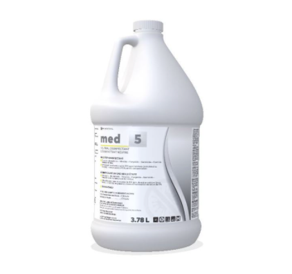 Med 5 - Concentrated Neutral Disinfectant for Hard Surfaces (4L)